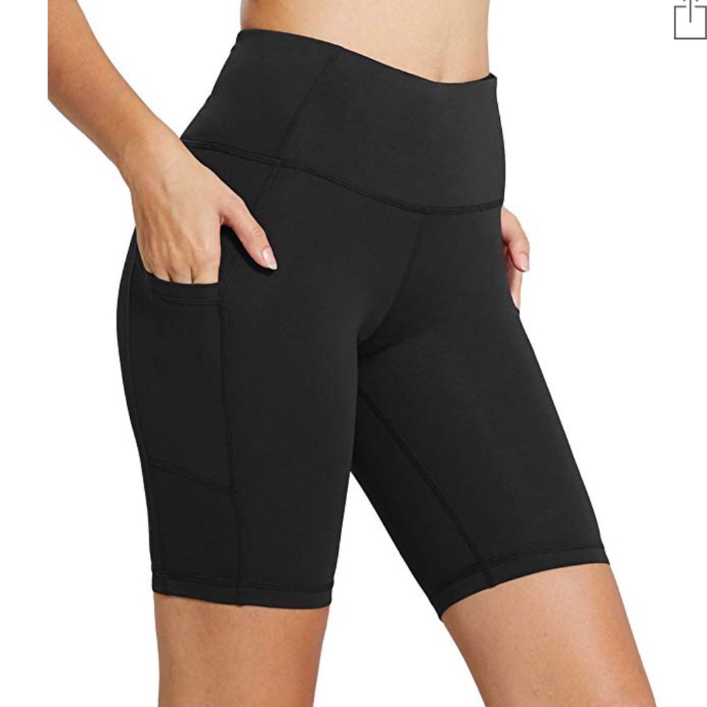 High Waist Workout Compression Biker Shorts